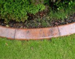 A Close Up of a Glossed Finished Terracotta Edge