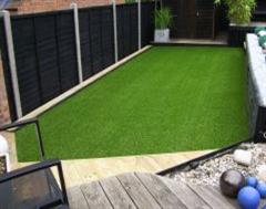 An Updated Artificial Grass Garden Set Up.