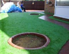 Eurobrick Edging with Artificial Grass Eurobrick Edging with Artificial Grass