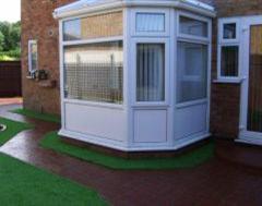 A Fantastic Finished Stencil and Artificial Grass Job A Fantastic Finished Stencil and Artificial Grass Job