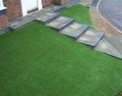 Artificial Grass on a sloping front