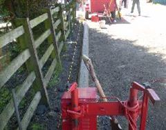 Look how straight this machine laid commercial kerbing is.