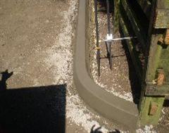 The finished first section of our commercial kerbing The finished first section of our commercial kerbing