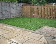 Another view of this Artificial Grass Installation in Watford