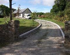 A commercial driveway kerb in Cork, Ireland