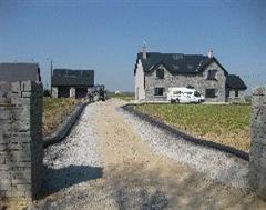 A Coloured Driveway kerbing installation