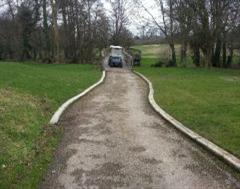 Golf Buggy Cart Kerb Edging at The Grove Golf Club Golf Buggy Cart Kerb Edging at The Grove Golf Club